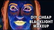 Blacklight/UV Glow in the Dark Makeup- Easy, Cheap DIY Glowing Makeup Facepaint Tutorial