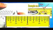 MEASURING TAPE READING TUTORIAL English and Metric system