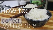 Rice to water ratio - How to cook perfect rice
