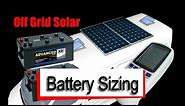 Off Grid Battery & Solar Sizing - Camper Van Conversion Series
