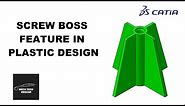 SCREW BOSS || PLASTIC DESIGN FEATURE || CATIA V5