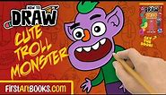 How To Draw A Cute Troll Monster 👹 Step-by-Step Drawing | Easy Drawing Tutorial