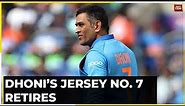 Ms Dhoni's Iconic Number 7 Jersey Retired By BCCI, No Longer Up For Grabs
