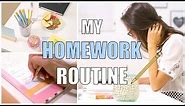 My school homework routine | How to do your homework fast!