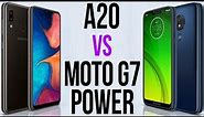 A20 vs Moto G7 Power (Comparativo)