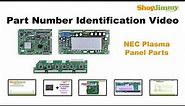 NEC Plasma TV Repair: Part Number Guide for NEC, Hitachi, & Fujitsu Plasma Panel Parts