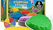 NATIONAL GEOGRAPHIC Stepping Stones for Kids – Durable Non-Slip Stones Encourage Toddler Balance & Gross Motor Skills, Indoor & Outdoor Toys, Balance Stones, Obstacle Course (Amazon Exclusive)