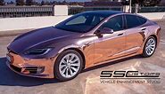 ROSE GOLD CHROME Tesla Model S | Vinyl Car Wrap Installation | [SS Customs]
