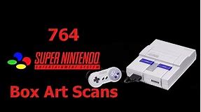 764 Super Nintendo Box Art Scans