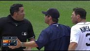BAL@DET: Kinsler gets tossed after slamming bat