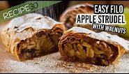 Easy Apple Strudel made with Filo Pastry