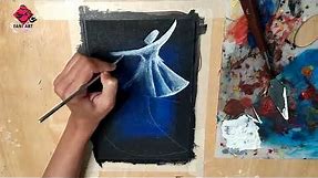 How to Paint Sufi | Complete Demonstration Acrylic & Oils | Lesson 8 | Sufi Art| Sufism Painting