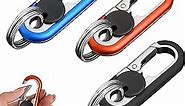 Key Chains Men, 2023 Car Key Chain for Men, Anti-Loss Keychain with Double Keyrings, Quick Release Key Chain (3pcs, Black+Blue+Orange)