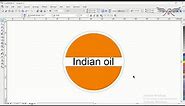 How to make create indian oil logo // indian oil logo