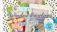 💌 Create Window Envelopes or Pocket Inserts 📨 In Any Size | Use Easy to Find Clear Sheets | EASY