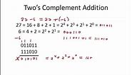 1.2.12 Worked Examples: Two's Complement Addition