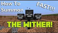How To Summon A Wither In Minecraft 1.16 Fast | Minute Minecraft Tips