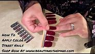 Color Street Demo / Tutorial / How To Apply Color Street Nail Strips