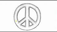 How to Draw PEACE Sign - Cool Things to Draw | MAT