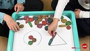 edxeducation - 13229 Rainbow Pebbles - Junior - Earth Colors - Mini Jar - Ages 18M+ - Sorting and Stacking Stones - Early Math Manipulative for Children - First Counting and Construction Toy