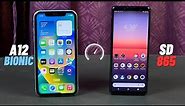 iPhone XR vs Sony Xperia 1 II - Speed Test & Comparison! | A12 vs Snapdragon 865 in 2023!