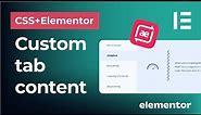 Create tabs with custom design in Elementor | Make tabs with custom layouts with Anywhere Elementor