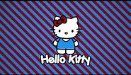 10 Hours of Striped Hello Kitty Background | Backdrop | Wallpaper |Screensaver | 4K HD