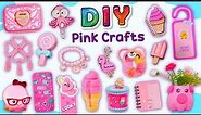 16 DIY PINK CRAFT - SCHOOL SUPPLIES - ROOM DECOR and more…