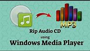 How to rip Audio CD to MP3 using Windows Media Player Tutorial