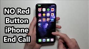 iOS 13 How to Hang Up a Call (No Red Button) iPhone 11