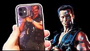 Arnold Schwarzenegger Impression Commenting on Commando iPhone 11 Case