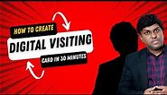 Learn How to create DIGITAL VISITING CARD in 30 minutes |Free Digital Marketing Malayalam Class | JJ