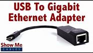 Easy To Use USB 3.1 Type C To Ethernet Adapter - Quickly Add An Ethernet Port To Your Laptop