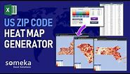 US Zip Code Heat Map Generators | Editable Maps for Zip Codes of US States!