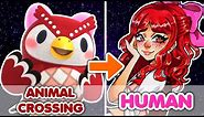 DRAWING ANIMAL CROSSING CHARACTERS AS HUMANS!