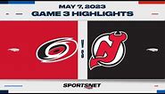 NHL Game 3 Highlights | Hurricanes vs. Devils - May 7, 2023