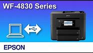 How to Connect a Printer and a Personal Computer Using USB Cable (Epson WF-4830 Series) NPD6577