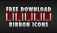 Social Media 'Ribbon' Icons - Free Download