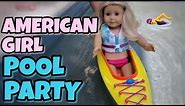 American Girl Doll Pool Party