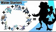 All Water Starters Pokémon Fusion (Gen 1 to Gen 8)