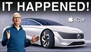 IT HAPPENED! Tim Cook JUST REVEALED Apple Car!