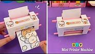 DIY Cute Mini Printer Machine making 😱 easy craft ideas / how to make/ paper craft / art and craft