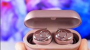 Rose Gold Wireless Earbuds With Good Sound! Tranya T6 Unboxing