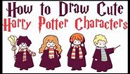 How to Draw Harry Potter Characters Cute Easy (Chibi / Kawaii) Drawing Tutorials for Kids