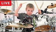 WIPE OUT - LIVE with Drum Solo (6 year old Drummer)
