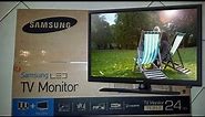 Samsung TV Monitor 24" (23,6") T24E310EW (TE310) Unboxing