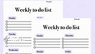 Daily Planning Simple on Etsy ✨ This printable weekly to do list template will help you stay organized. Use this weekly task list as a student to do list template, work to do list template, printable to do list or digital to do list to achieve your goals more effectively. Product information: - 4 size formats: A4/A5/Letter/Half letter - Sunday and Monday start included - Fillable PDF/Printable - Instant download #weeklytodolist #weeklytasklist #weeklyschedule #weeklyplanner