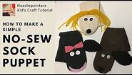 A Simple DIY Sock Puppet Kid's Can Make (No-sew Project)