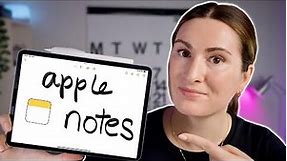 Apple Notes: the ONLY notes app you NEED | tips for students and everyone else too