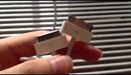 Comparison between original Apple 30-pin to USB Cable and fakes